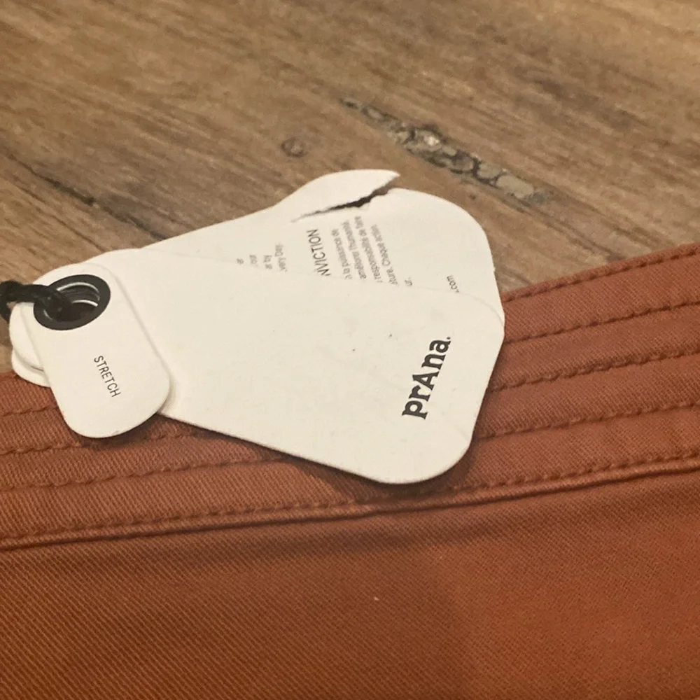 Prana rust colored fray shorts size 2 - Picture 8 of 11